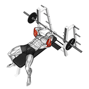 杠铃仰卧屈伸